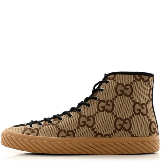 Gucci Monogram Jumbo GG New Lace Tortuga Bootie W Box Dust Cover - Picture 1 of 8